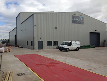 The Dryden Aqua plant in Midlothian which processes recovered glass for use in water filtration technology